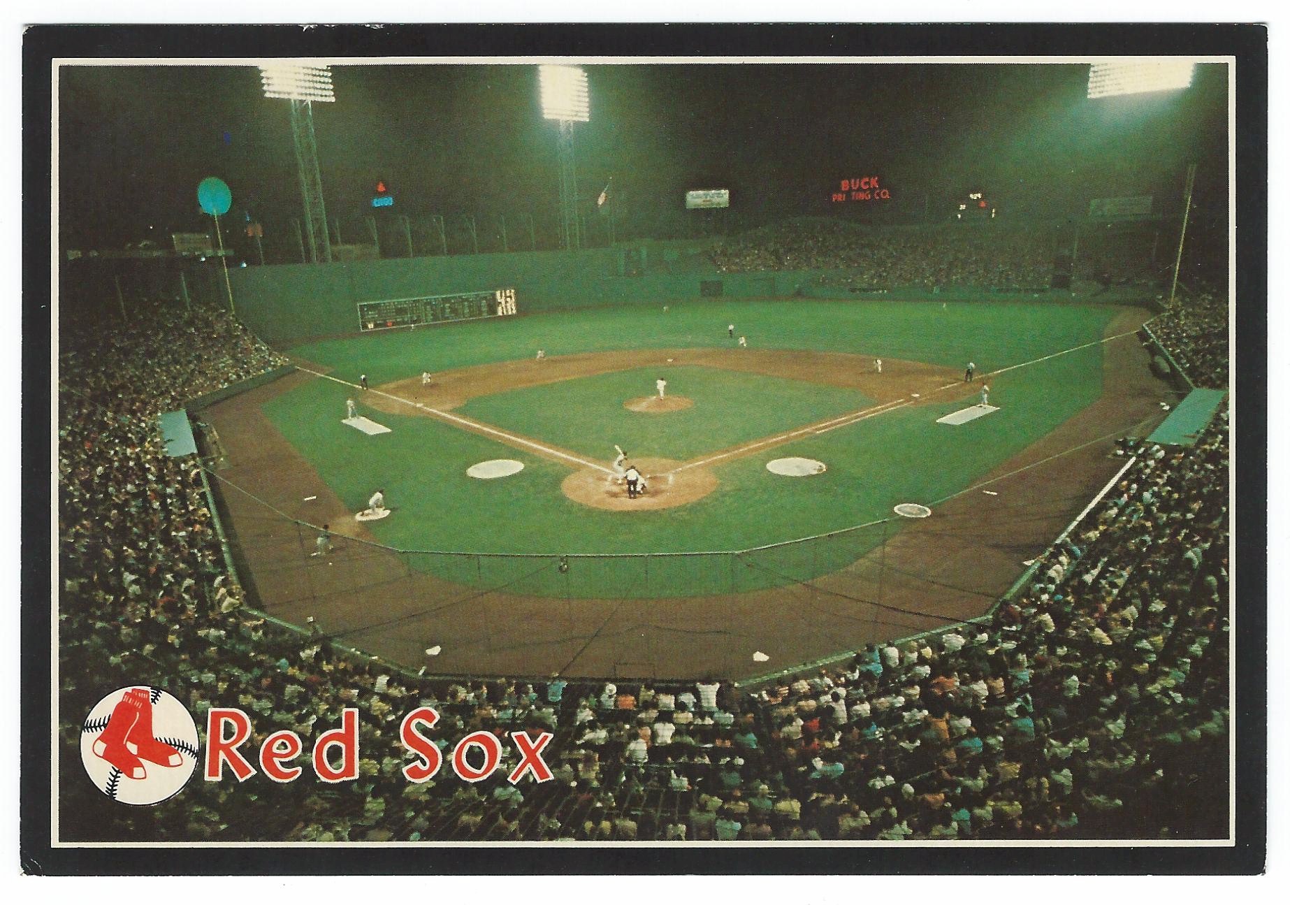 RED SOX NIGHT BASEBALL FENWAY PARK POSTCARD UNUSED 12483-D (MA) [PC6494] -  $2.95 : SEA THE LIGHTS, The Store at Sea The Lights